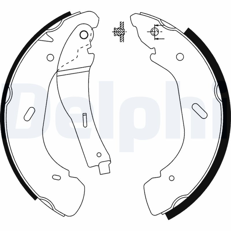 DELPHI LS1914 Kit ganasce freno-Kit ganasce freno-Ricambi Euro