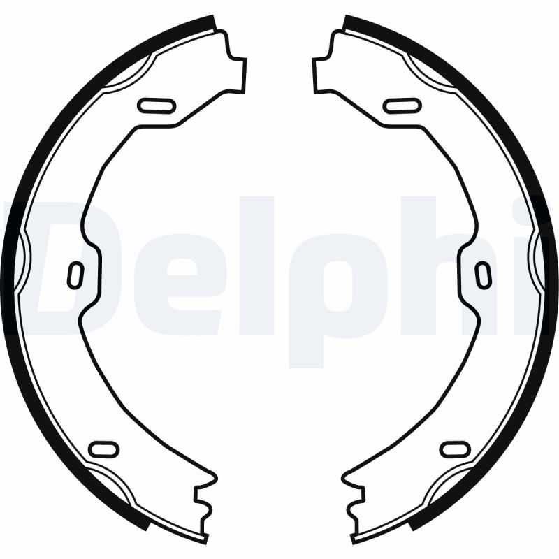 DELPHI LS1923 Kit ganasce, Freno stazionamento