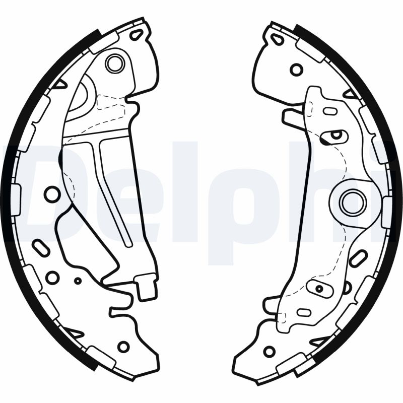 DELPHI LS1987 Kit ganasce freno