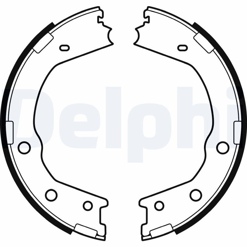 DELPHI LS2067 Kit ganasce, Freno stazionamento