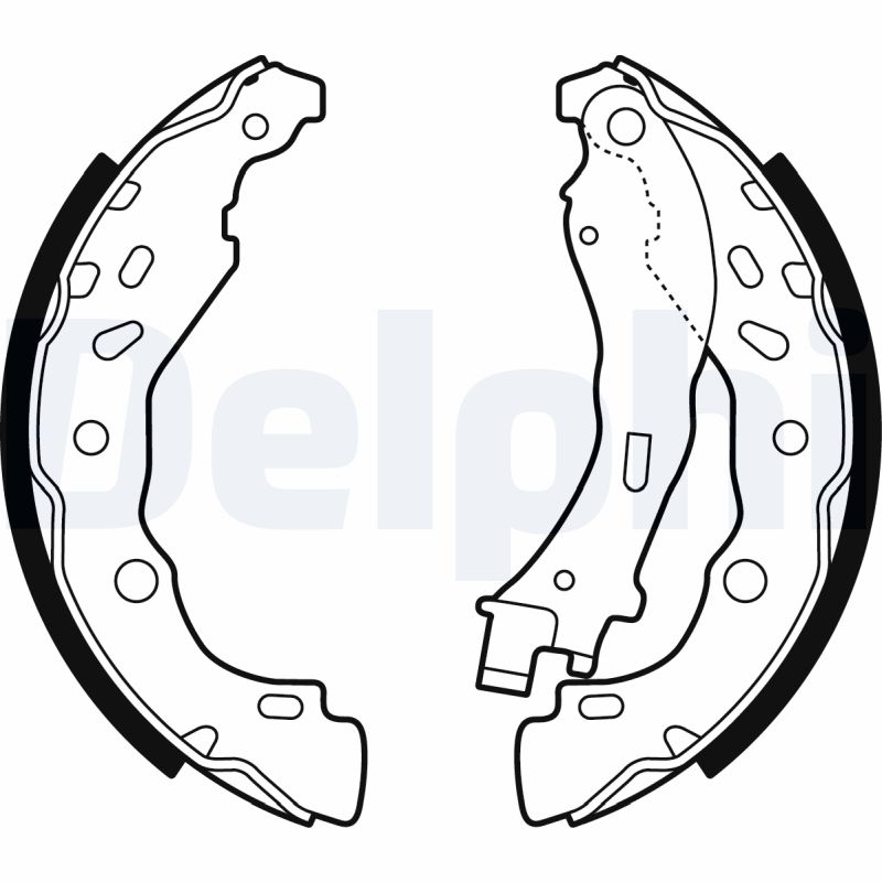 DELPHI LS2075 Kit ganasce freno