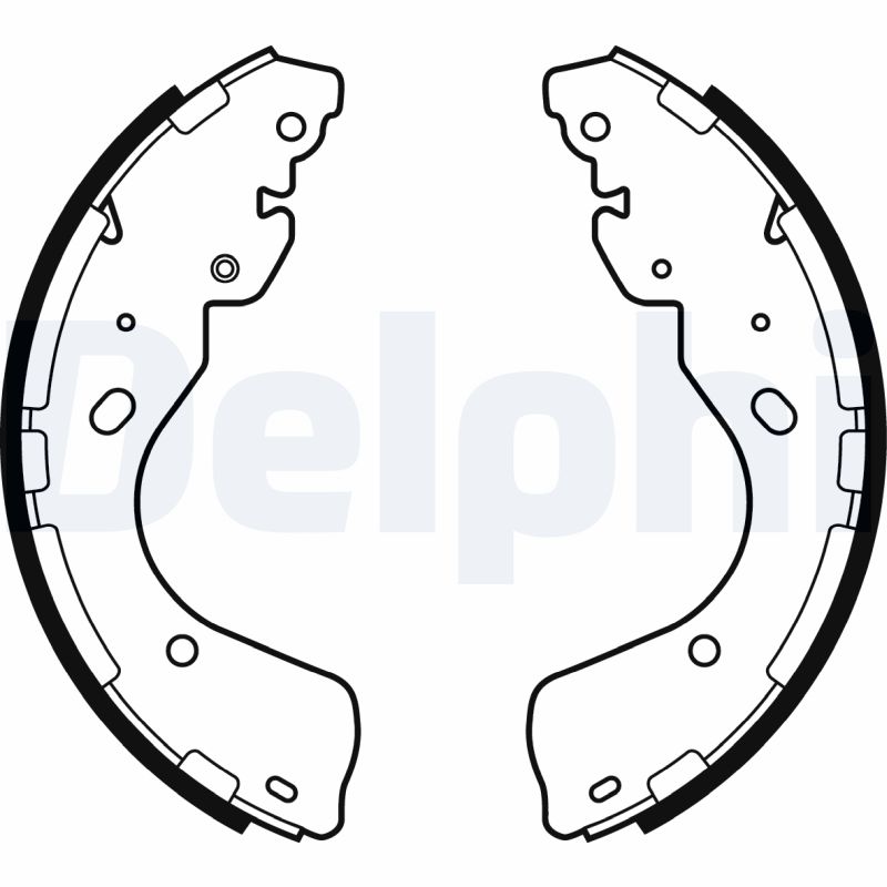 DELPHI LS2080 Kit ganasce freno