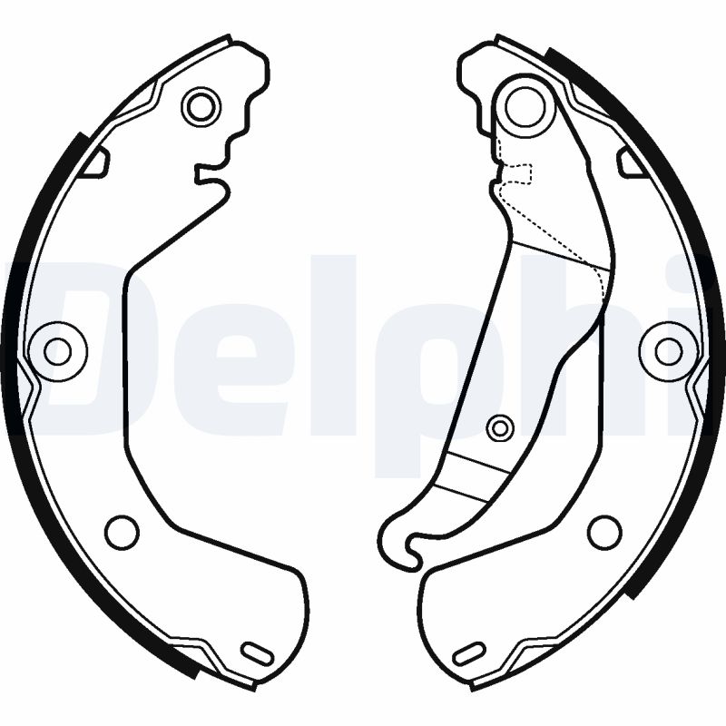 DELPHI LS2112 Kit ganasce, Freno stazionamento