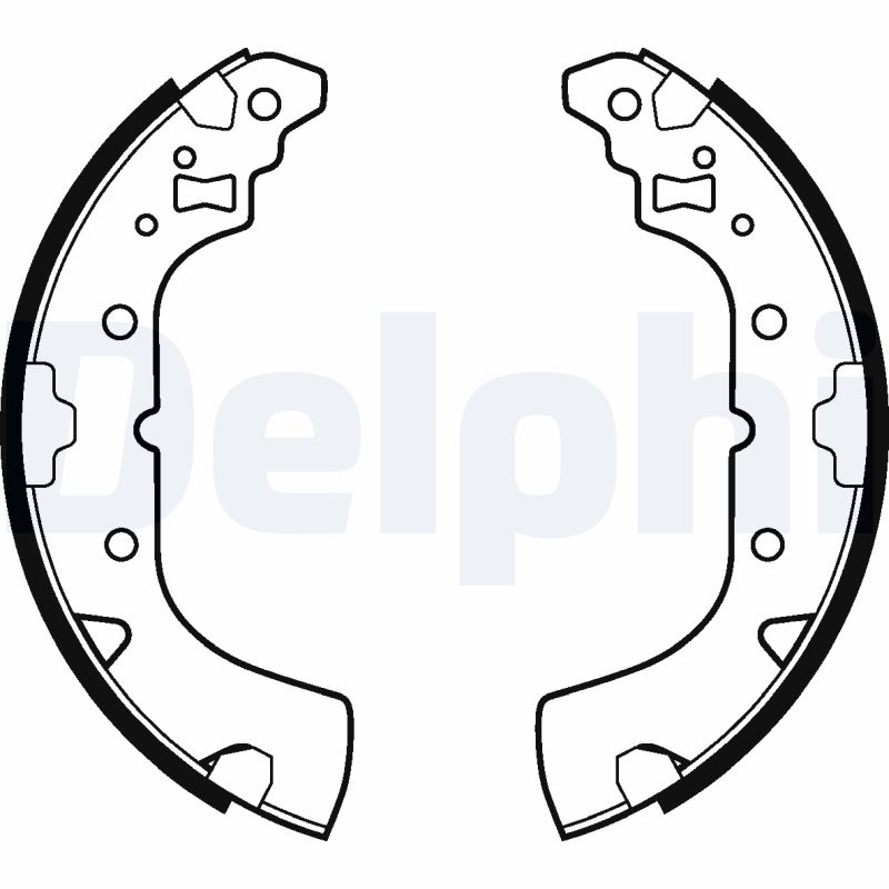 DELPHI LS2113 Kit ganasce, Freno stazionamento-Kit ganasce, Freno stazionamento-Ricambi Euro