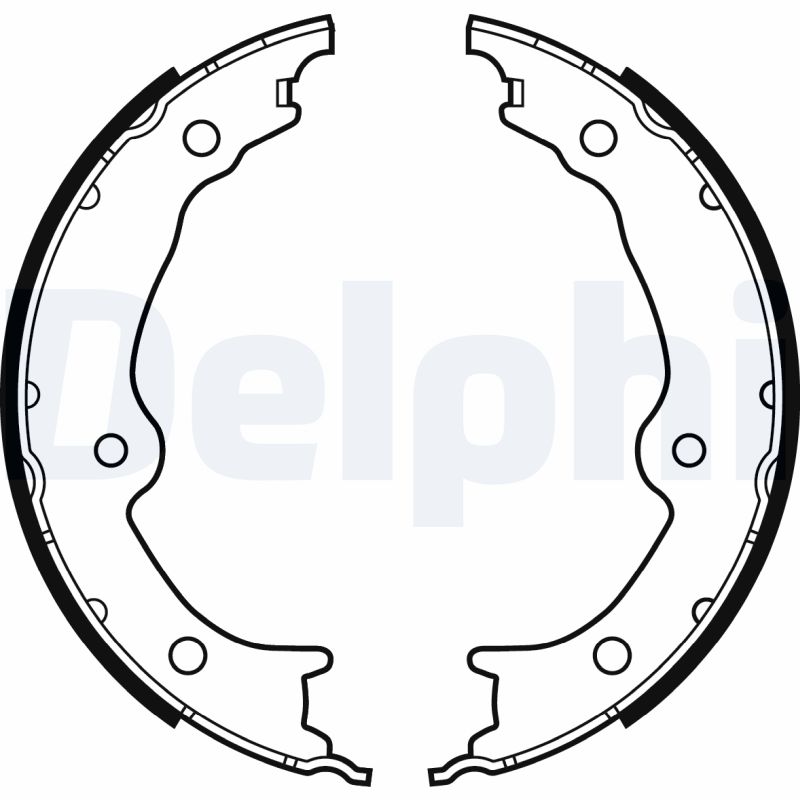 DELPHI LS2130 Kit ganasce, Freno stazionamento