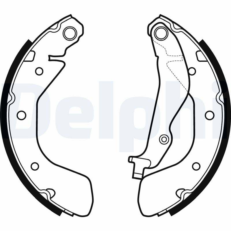 DELPHI LS2134 Kit ganasce, Freno stazionamento