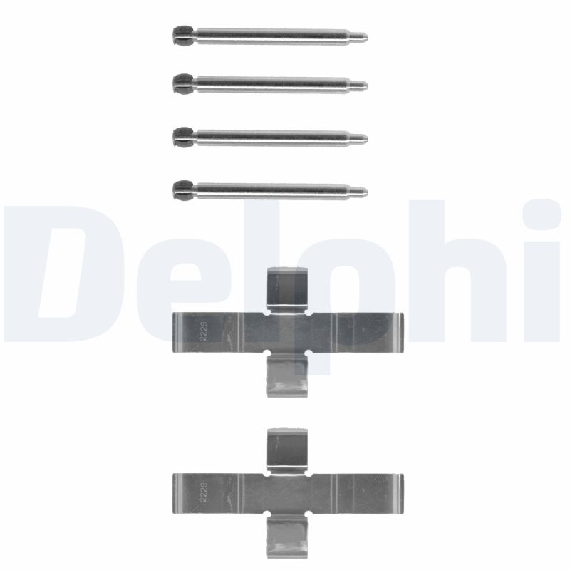 DELPHI LX0047 Kit accessori, Pastiglia freno