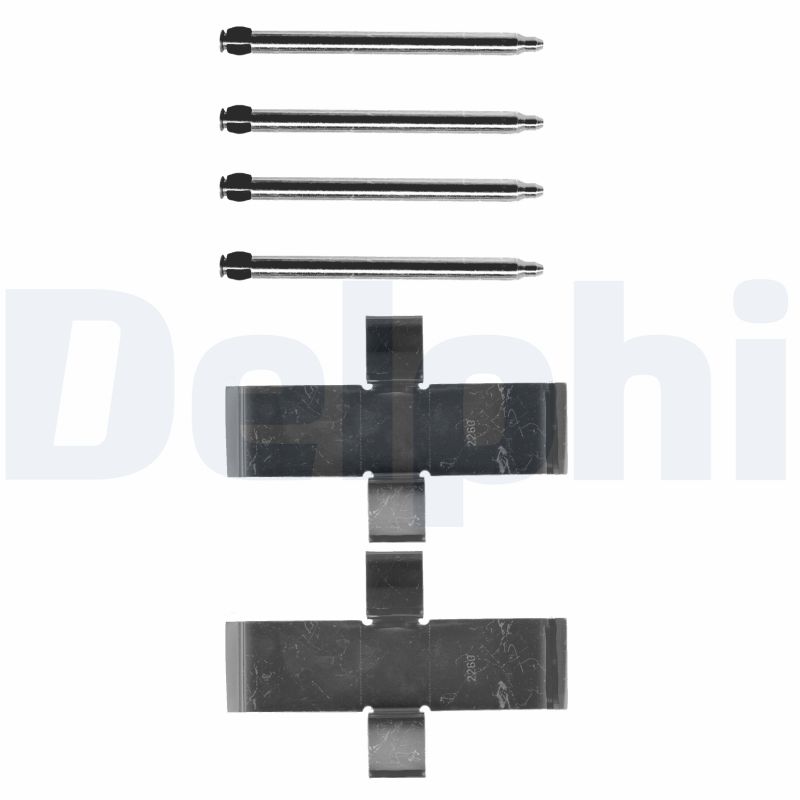 DELPHI LX0107 Kit accessori, Pastiglia freno