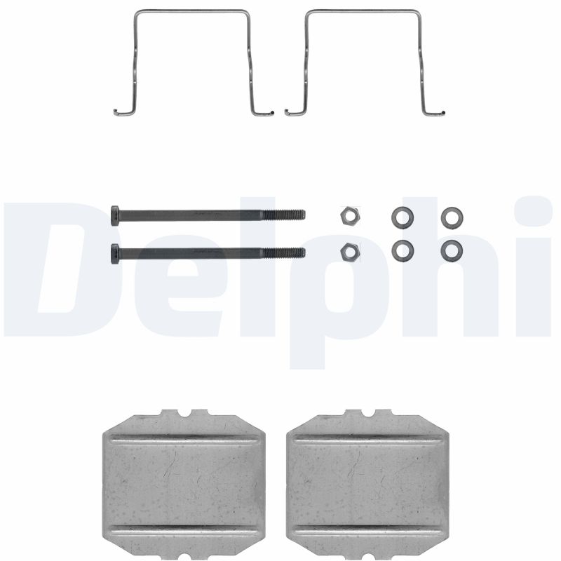DELPHI LX0122 Kit accessori, Pastiglia freno
