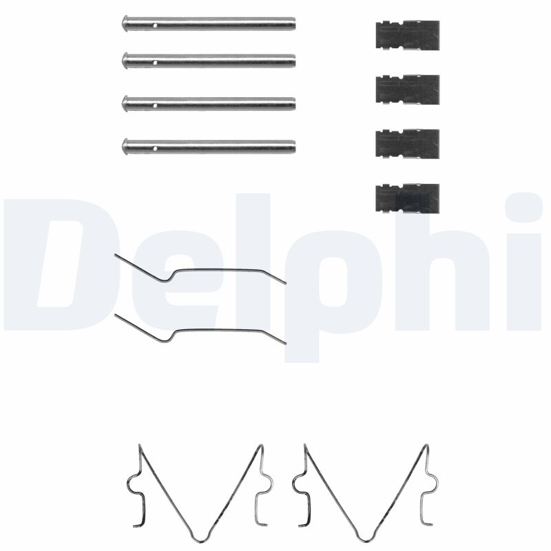 DELPHI LX0164 Kit accessori, Pastiglia freno