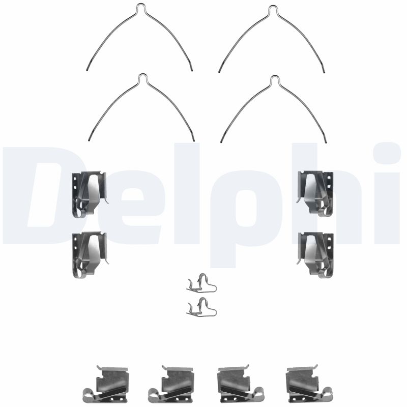 DELPHI LX0265 Kit accessori, Pastiglia freno