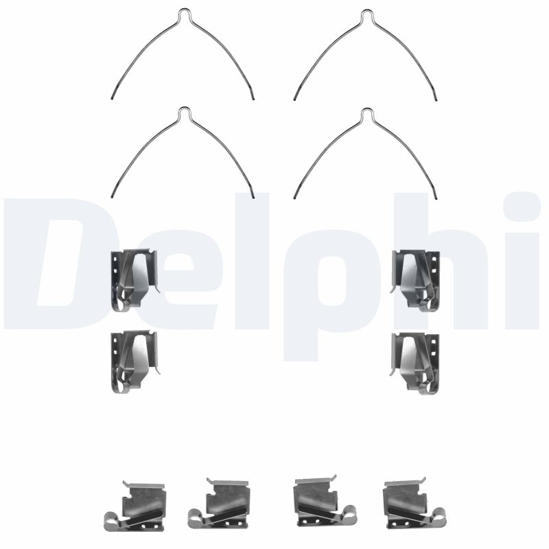 DELPHI LX0266 Kit accessori, Pastiglia freno