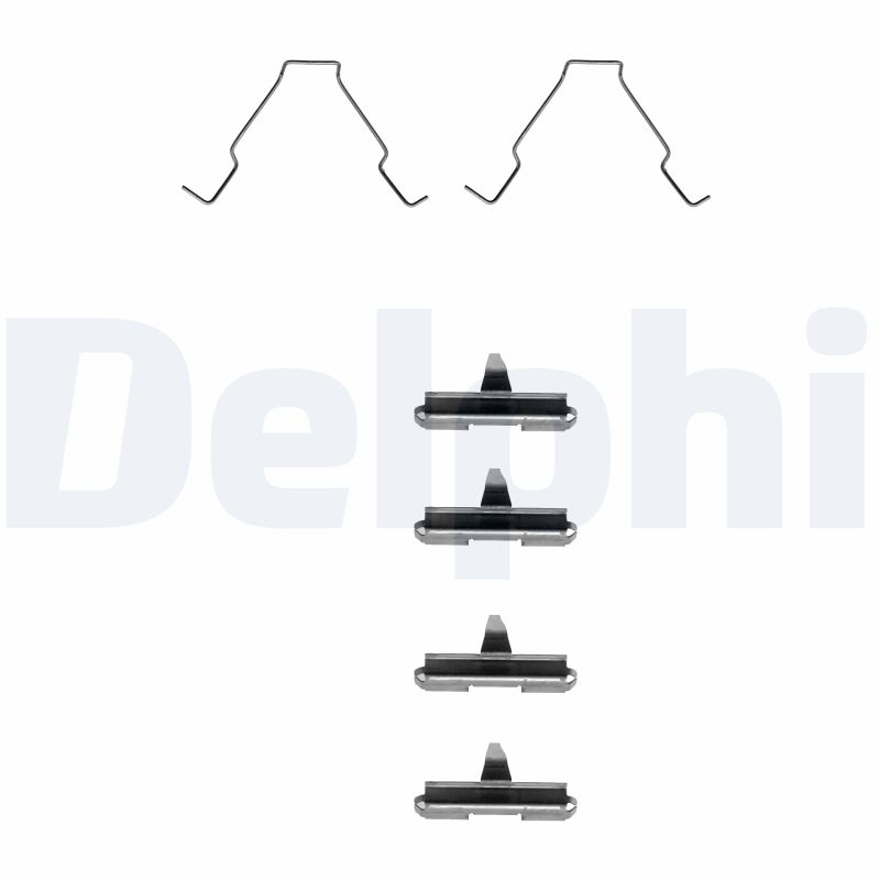 DELPHI LX0267 Kit accessori, Pastiglia freno