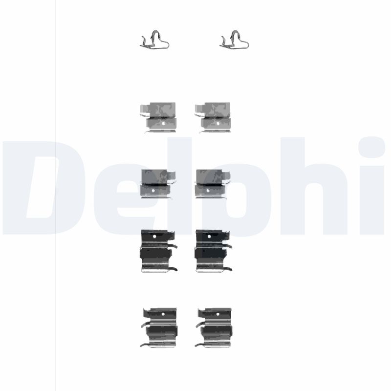 DELPHI LX0339 Kit accessori, Pastiglia freno