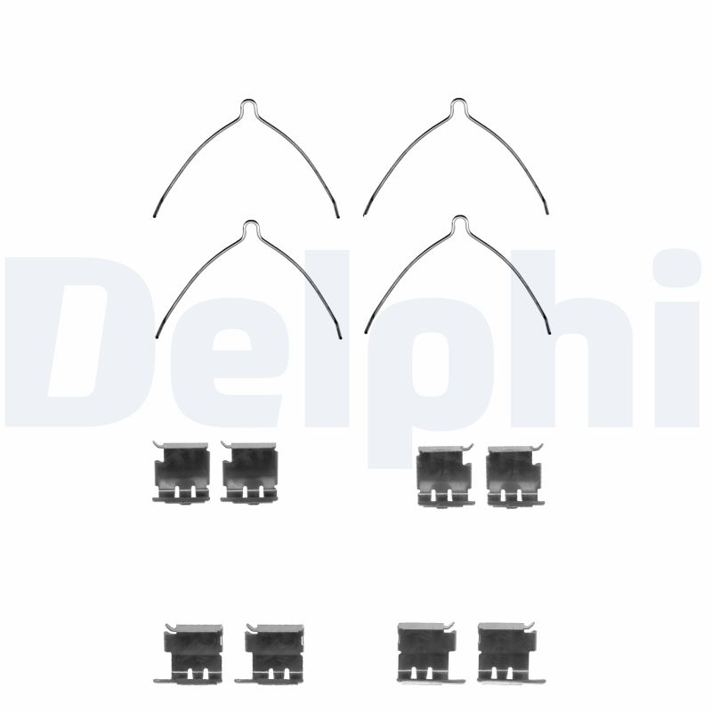 DELPHI LX0373 Kit accessori, Pastiglia freno