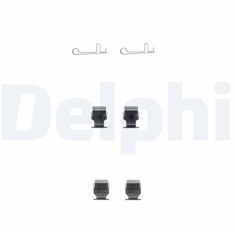 DELPHI LX0378 Kit accessori, Pastiglia freno