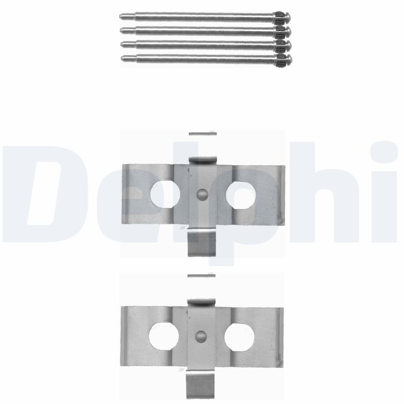 DELPHI LX0393 Kit accessori, Pastiglia freno