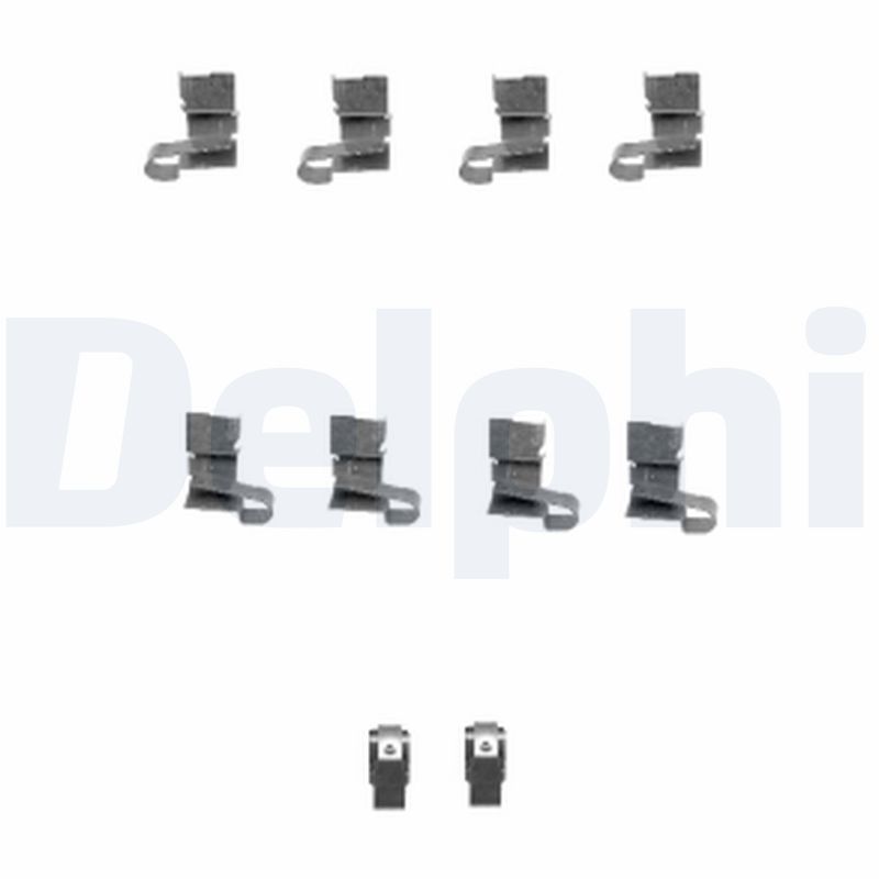 DELPHI LX0432 Kit accessori, Pastiglia freno