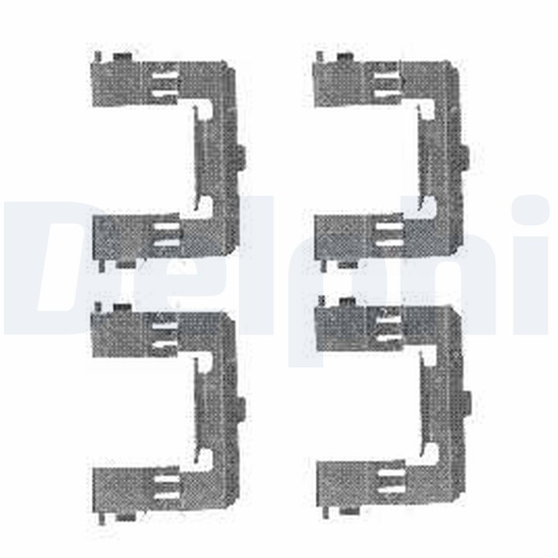 DELPHI LX0452 Kit accessori, Pastiglia freno