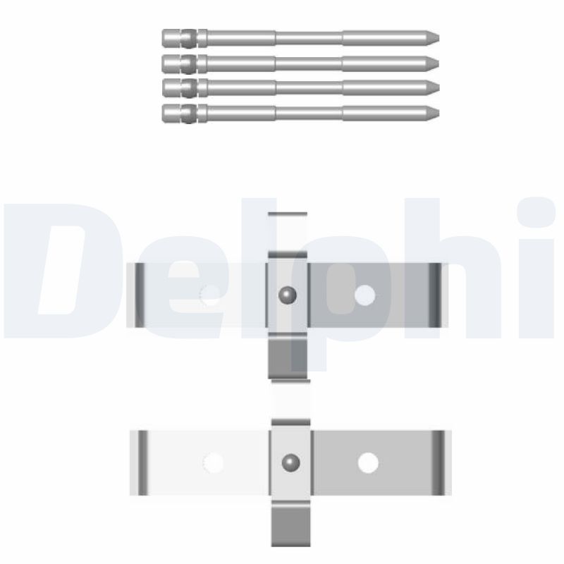 DELPHI LX0469 Kit accessori, Pastiglia freno