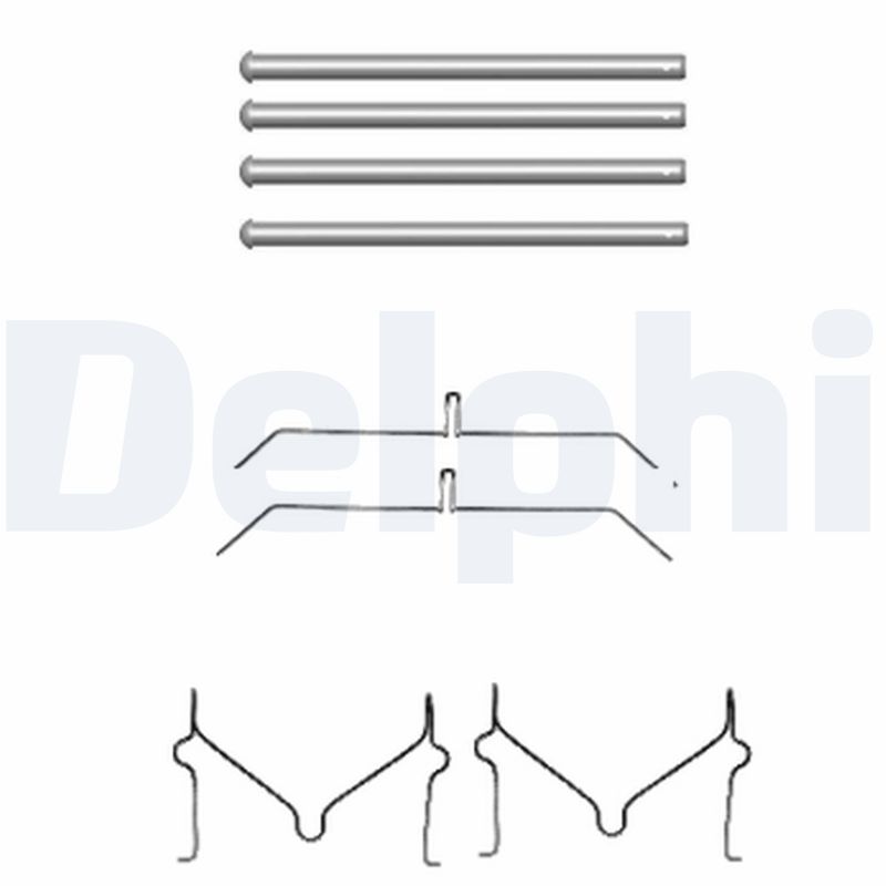 DELPHI LX0470 Kit accessori, Pastiglia freno