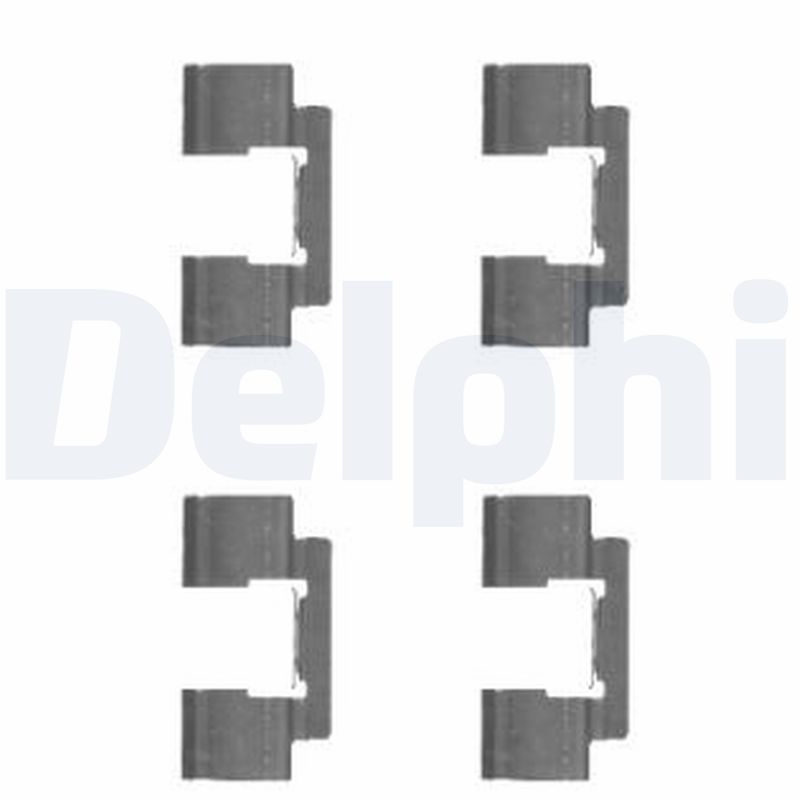 DELPHI LX0481 Kit accessori, Pastiglia freno