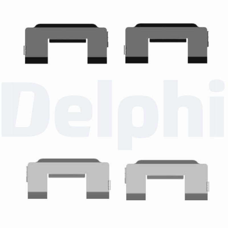 DELPHI LX0517 Kit accessori, Pastiglia freno