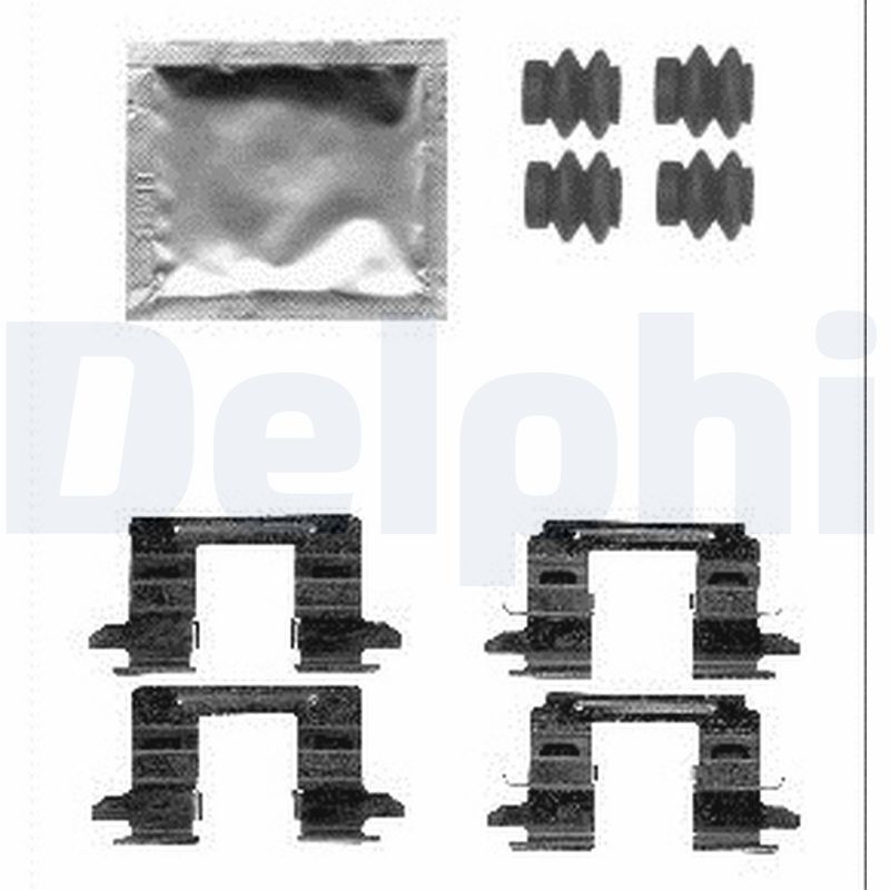 DELPHI LX0556 Kit accessori, Pastiglia freno