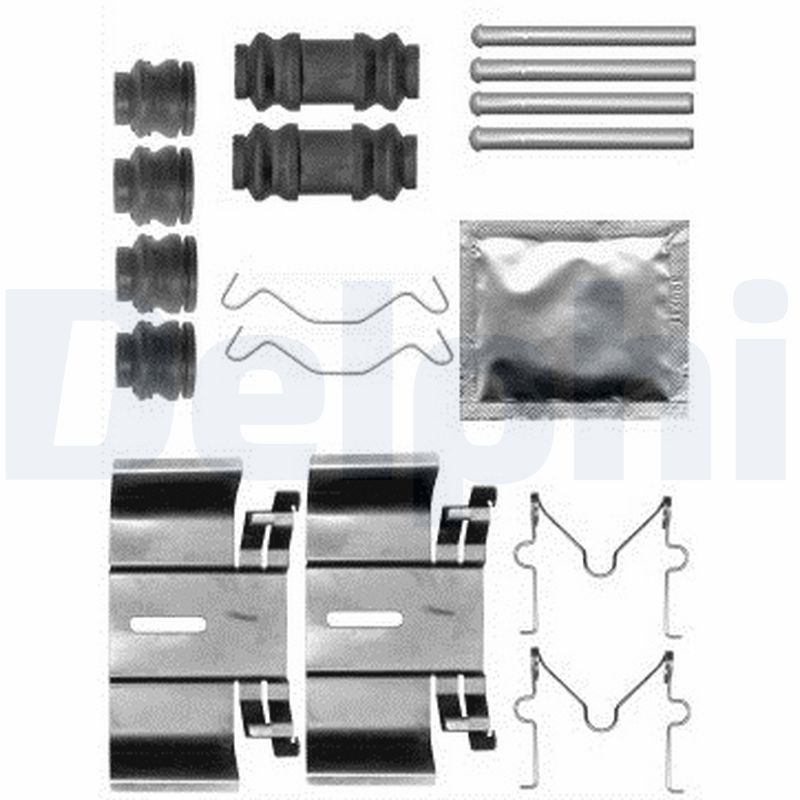 DELPHI LX0563 Kit accessori, Pastiglia freno