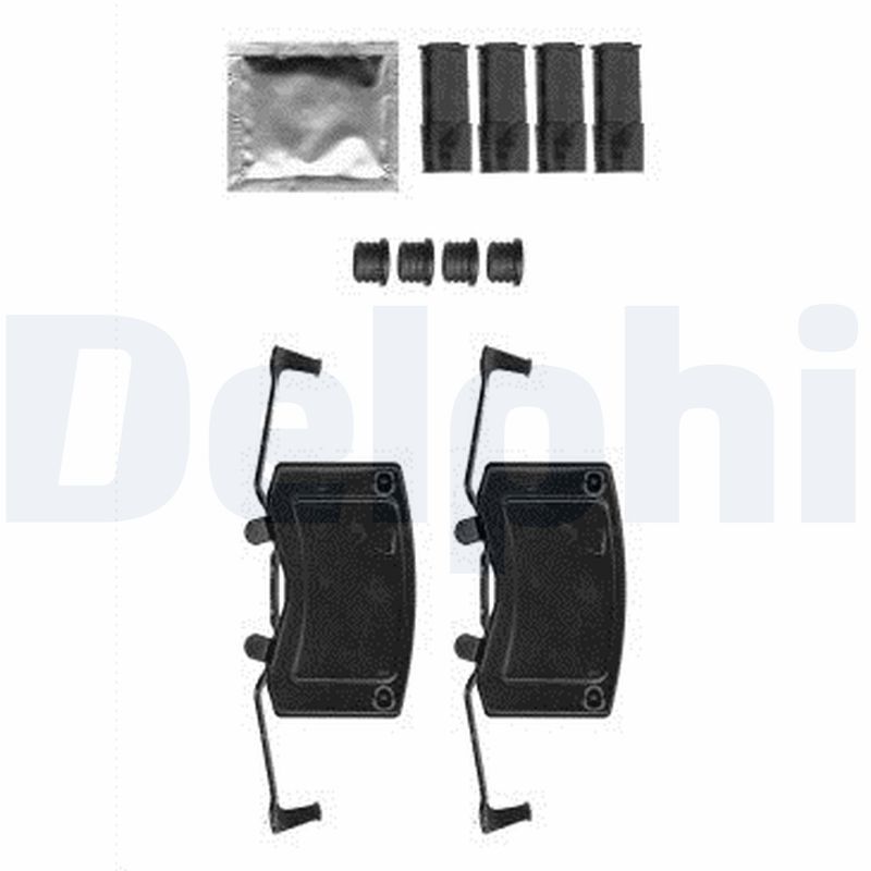 DELPHI LX0582 Kit accessori, Pastiglia freno