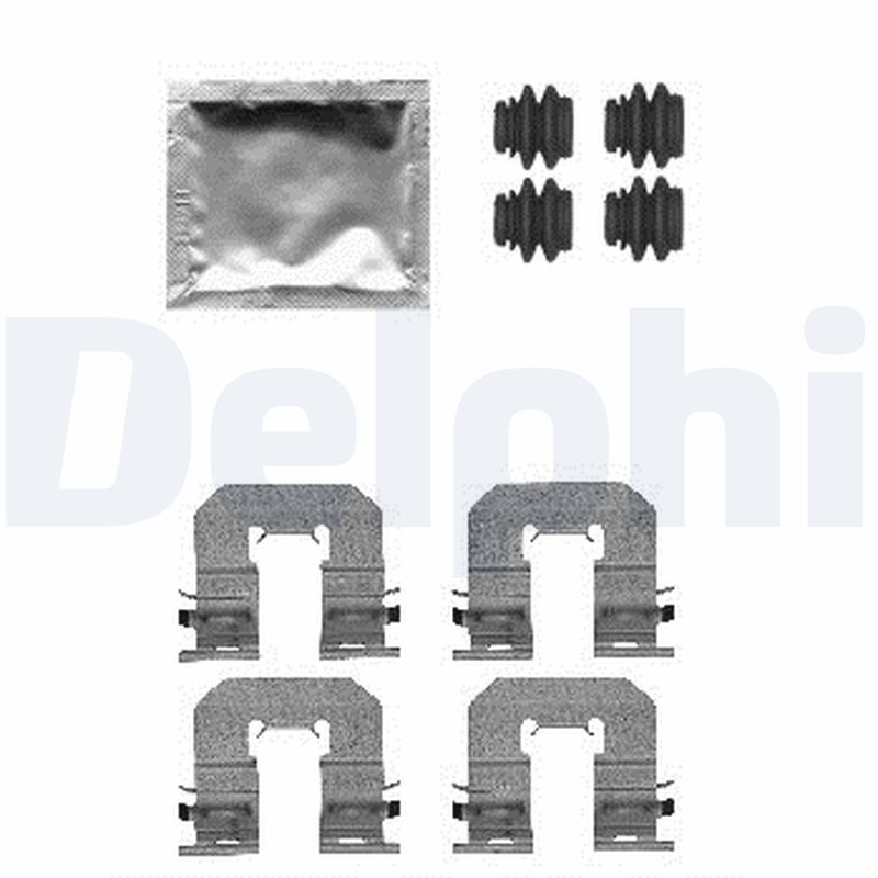 DELPHI LX0605 Kit accessori, Pastiglia freno