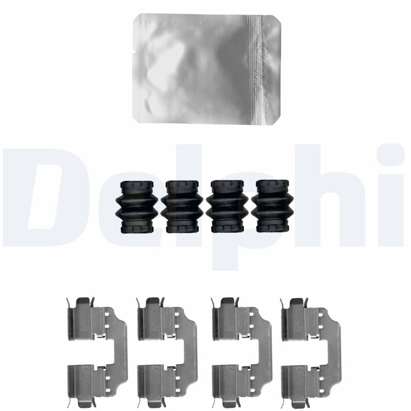 DELPHI LX0633 Kit accessori, Pastiglia freno