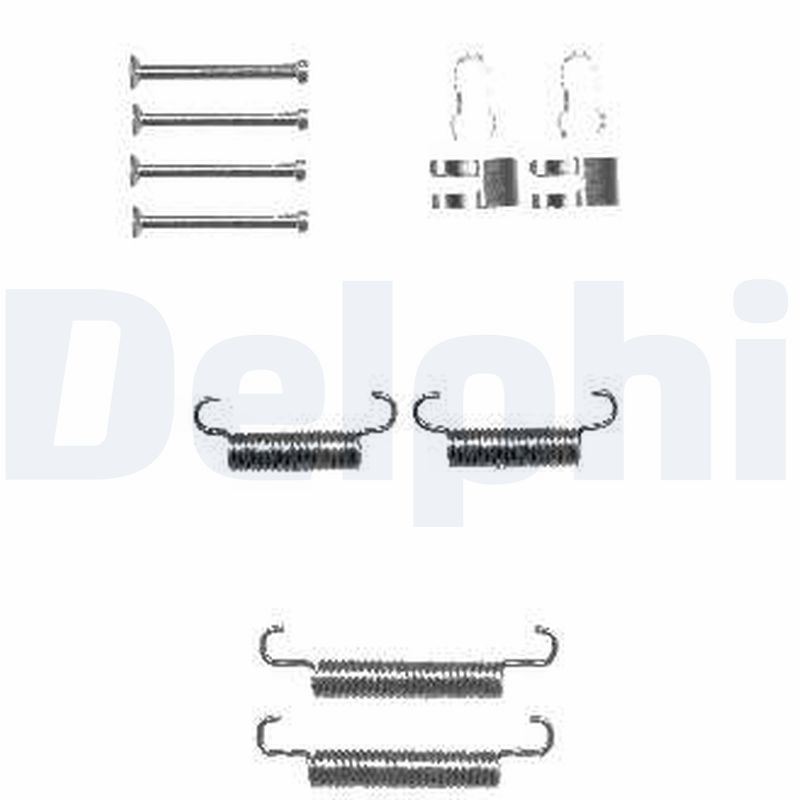 DELPHI LY1333 Kit accessori, Ganasce freno stazionamento-Kit accessori, Ganasce freno stazionamento-Ricambi Euro