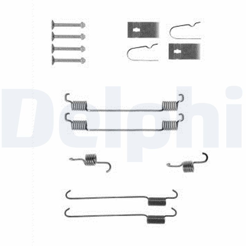 DELPHI LY1388 Kit accessori, Ganasce freno stazionamento