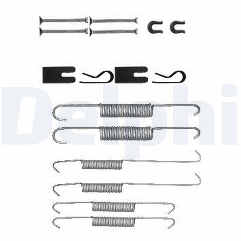 DELPHI LY1394 Kit accessori, Ganasce freno-Kit accessori, Ganasce freno-Ricambi Euro