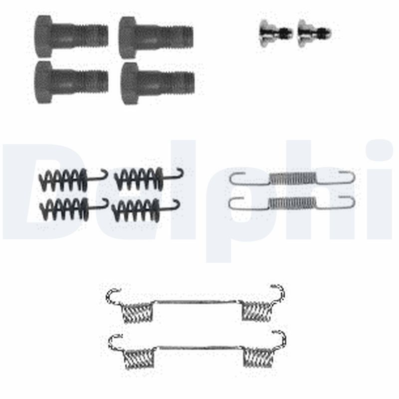 DELPHI LY1395 Kit accessori, Ganasce freno stazionamento