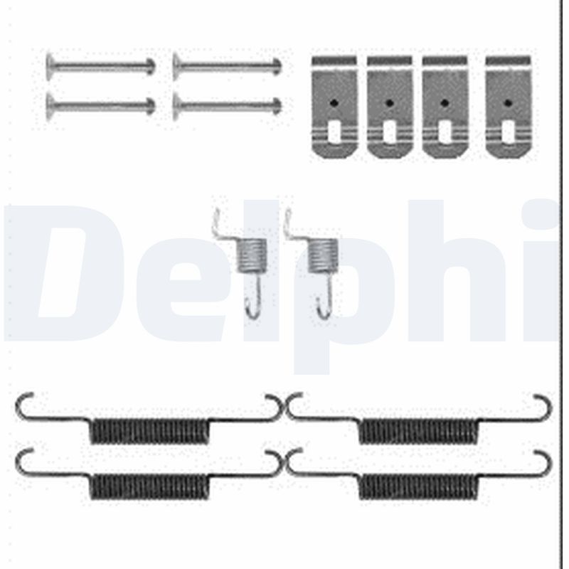 DELPHI LY1399 Kit accessori, Ganasce freno stazionamento