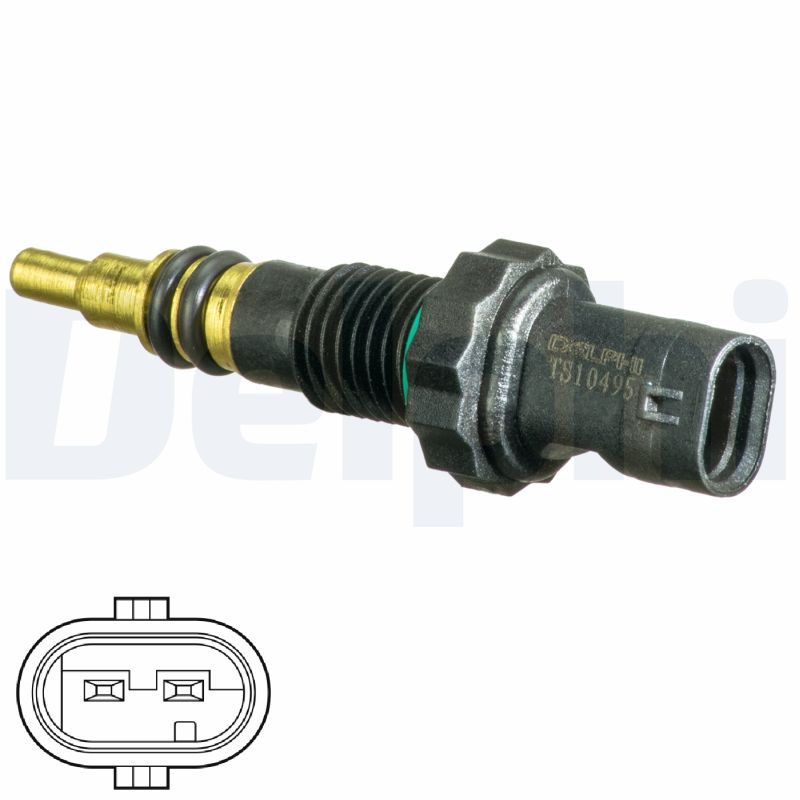 DELPHI TS10495 Sensore, Temperatura refrigerante-Sensore, Temperatura refrigerante-Ricambi Euro