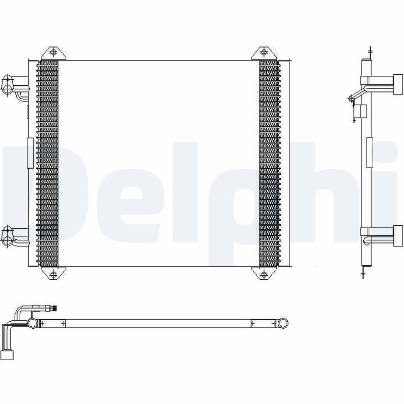 DELPHI TSP0225407 Condensatore, Climatizzatore-Condensatore, Climatizzatore-Ricambi Euro