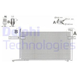 DELPHI TSP0225438 Condensatore, Climatizzatore