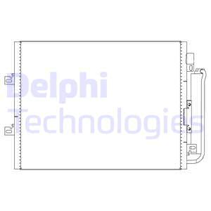 DELPHI TSP0225592 Condensatore, Climatizzatore-Condensatore, Climatizzatore-Ricambi Euro