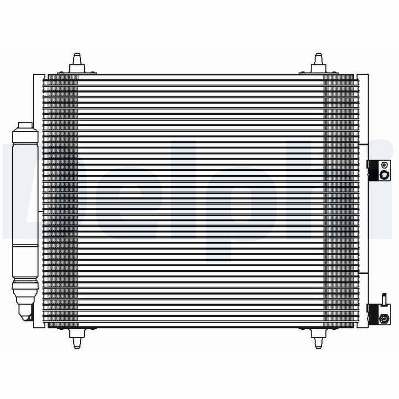 DELPHI TSP0225595 Condensatore, Climatizzatore-Condensatore, Climatizzatore-Ricambi Euro