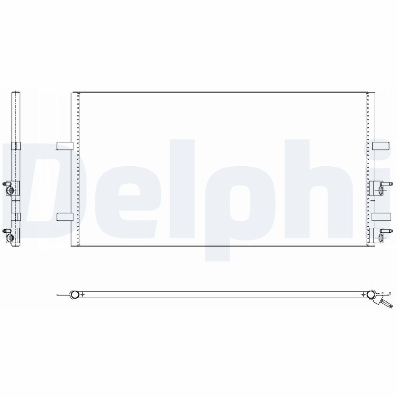 DELPHI TSP0225640 Condensatore, Climatizzatore-Condensatore, Climatizzatore-Ricambi Euro