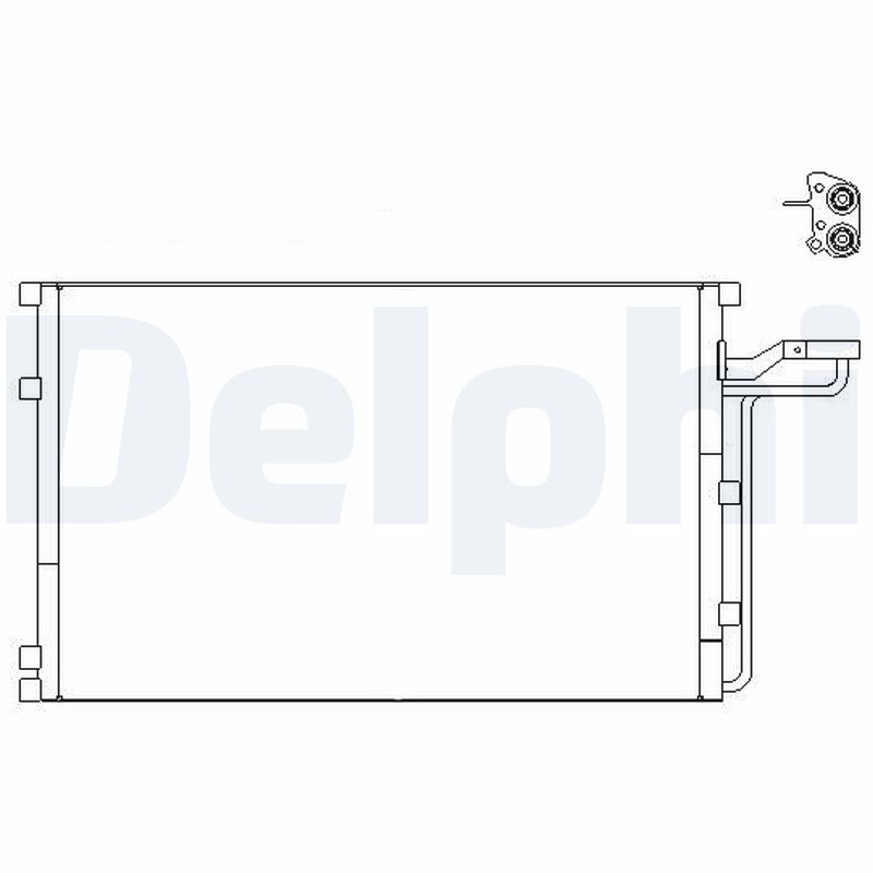 DELPHI TSP0225659 Condensatore, Climatizzatore-Condensatore, Climatizzatore-Ricambi Euro