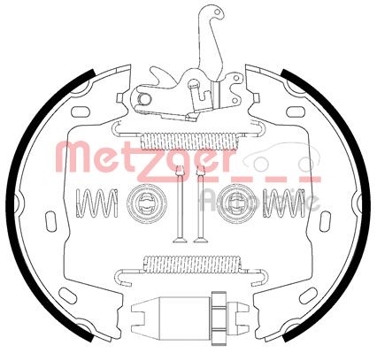 METZGER 0152021 Bremsbackensatz, Feststellbremse