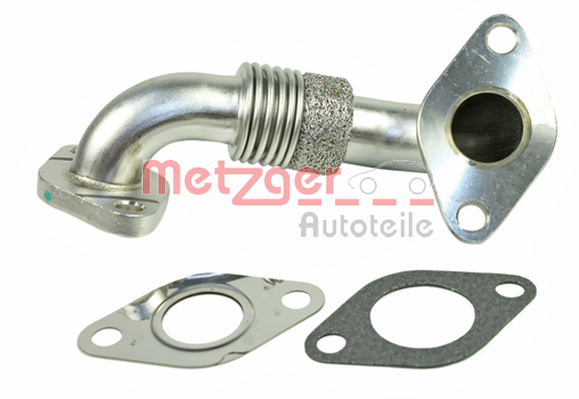 METZGER 0892650 Cső, kipuf.gáz visszavezető szelep alul AUDI SEAT SKODA VW
