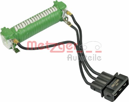 METZGER 0917246 Vorwiderstand, Elektromotor (Kühlerlüfter)