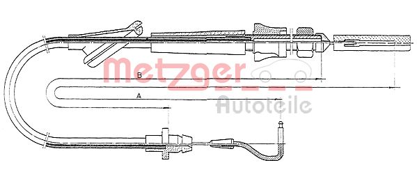 METZGER 10.0921 Gaszug