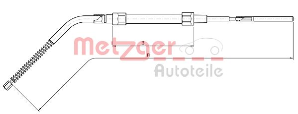 METZGER 10.4134 Seilzug, Feststellbremse