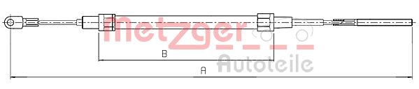 METZGER 10.4135 Seilzug, Feststellbremse